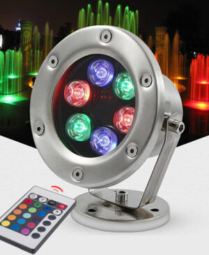 ไฟใต้น้ำ Underwater light LED 6W (RGB)